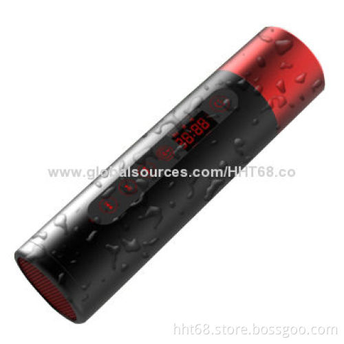 Mobile Phone Mini Speakers with Cree LED Light, FM Radio, Waterproof Aluminum and Memory CardNew